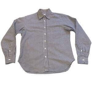 Billy Reid Checkered Button Down Shirt | Size Small Fit 3 | Made in Italy